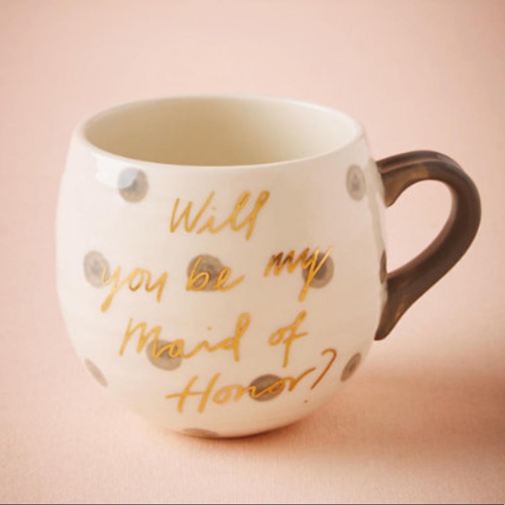 Anthropologie BHLDN Maid of Honor Mug